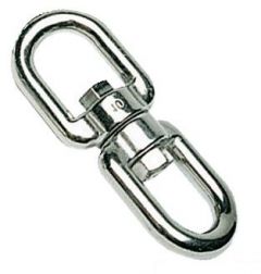 Girella inox doppio occhio 13 mm 