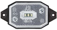 Fanale posizione LED anteriore luce bianca staffa 2
