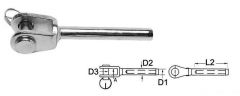 Terminale inox forcella Ø 2,5 mm 