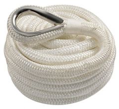 Cima ormeggio impiombata 20 mm x 12 m bianca 