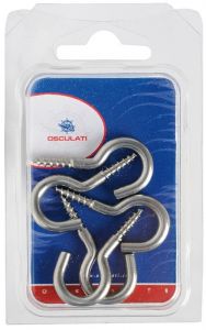 Ganci inox vite 44 x 4 mm (blister 5 pz)