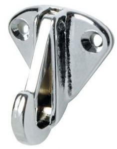 Moschettone inox con base 10 mm 