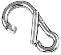 Moschettone inox apertura asimmetrica 120 mm 