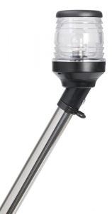 Asta estraibile fanale in asse nero 100 cm 