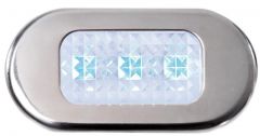 Luce cortesia inox 3 LED blu 
