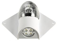 Luce di via/coperta Led 12/24 V corpo bianco 