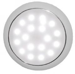 Plafoniera LED senza incasso Day/Night cromata 