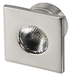 Plafoniera LED inox quadrata luce bianca 110 Lumen