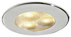 Plafoniera Atria LED inox satinata senza interruttore