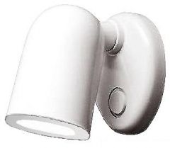 Faretto alogeno Batsystem Tube ABS bianco 