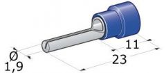 Spinotto giunzione maschio 1-2,5 mm² 
