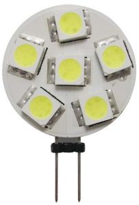 Lampadina 6 LED G4 Ø 24 mm attaco laterale 