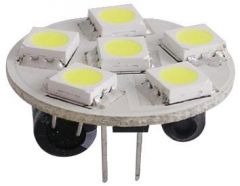 Lampadina 6 LED G4 Ø 24 mm attacco posteriore 