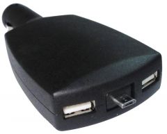 Adattatore doppio USB con micro USB 