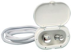 Box doccia cromato tubo PVC 2,5 m uscita posteriore