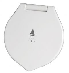 Doccia Elegant bianca tubo PVC 4 m in piano