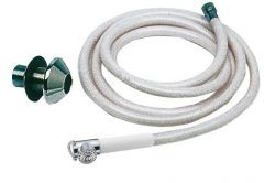 Doccia a pulsante bianca tubo PVC 4 m 