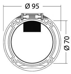 Box e coperchio Classic Evo foro trasversale 