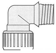 Gomito 1/2" Hydrofix femmina/maschio 