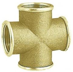 Raccordo croce ottone femmina 3/4" 