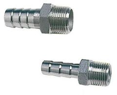 Portagomma maschio 3/8" x 16 mm in acciaio inox