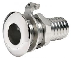 Scarico a mare inox 1/2" x 18 mm 