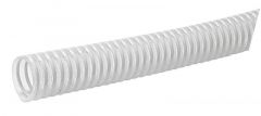 Tubo con spirale in PVC bianco 26 mm 