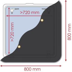 Tendina oscurante 800 x 800 mm 