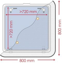 Zanzariera 800 x 800 mm 