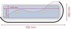 Zanzariera 700 x 300 mm 