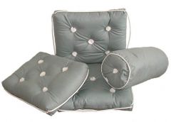 Cuscino semplice grigio 430 x 350 mm 