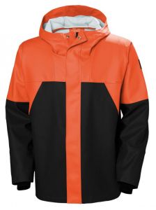HH Storm Rain Jacket arancio/nero XL