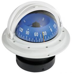 Bussola Riviera 4" con coperchio bianca/blu rosa frontale