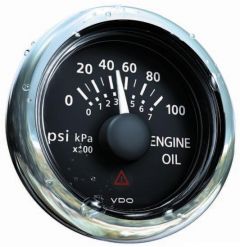 Pressione olio 25 bar/350 psi nero 