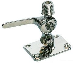 Base inox a doppio snodo per antenna 