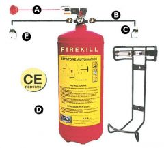 Estintore Firekill con pressostato 12 kg 