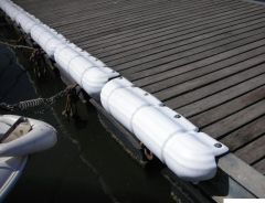 Protezione per pontile 900 mm bianco 