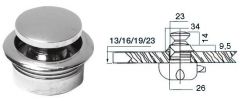 Scrocchetto ottone cromato mm 19 