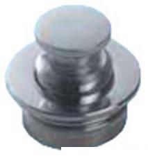 Pomello ottone cromato mm 23 