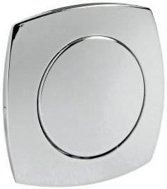 Pomolo con ghiera tipo convex in ABS cromato