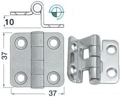 Cerniera inox a sbalzo 37x37 mm