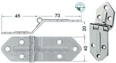 Cerniera inox 118x40 mm