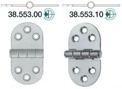 Cerniera inox 76x38 mm mezzo incasso