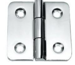 Cerniera inox AISI 316 66x66 mm in microfusione apertura standard