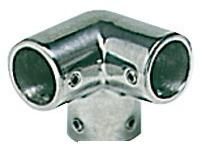 Angolare inox 3 vie 90° 22 mm 
