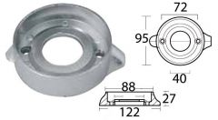 Anodo magnesio Volvo SeaDrive Ø mm 97 