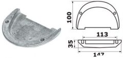 Anodo magnesio piede Duo Prop 