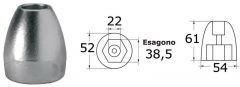 Anodo magnesio ogiva Bravo III 