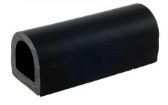 Profilo PVC nero 70 x 70 mm  (barra 2 m)