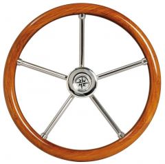 Volante corona in teak mm 400 